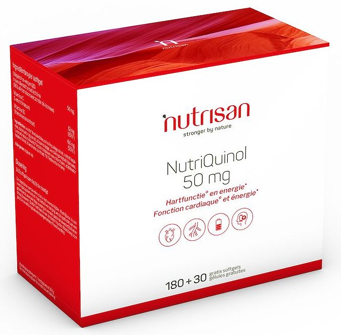 Foto van Nutrisan nutriquinol 50mg softgels 180+30 gratis