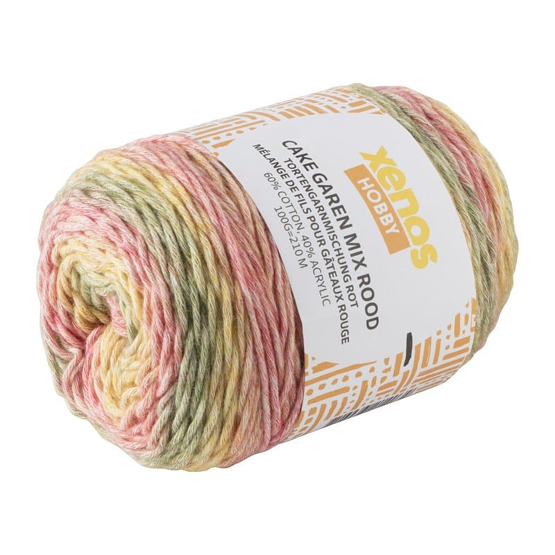 Foto van Cake garen mix - rood - 100 gram