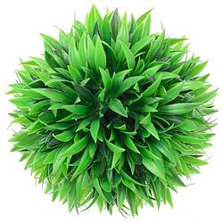 Foto van The living store kunstbuxusbol - groen - polyethyleen - 30 cm - weerbestendig - set van 2