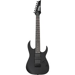 Foto van Ibanez grg7221 gio black flat 7-snarige elektrische gitaar