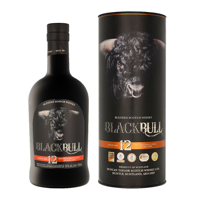 Foto van Black bull 12 years 70cl whisky + giftbox