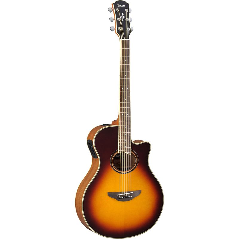 Foto van Yamaha apx700ii brown sunburst elektrisch-akoestische westerngitaar