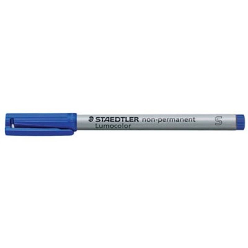 Foto van Staedtler ohp-marker lumocolor non-permanent blauw, superfijn 0,4 mm