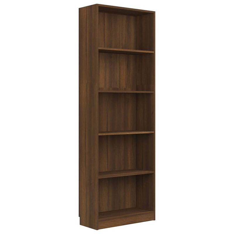 Foto van Vidaxl boekenkast 60x24x175 cm bewerkt hout bruineikenkleurig