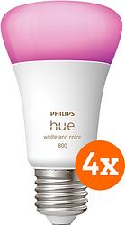 Foto van Philips hue white and color e27 800lm 4-pack