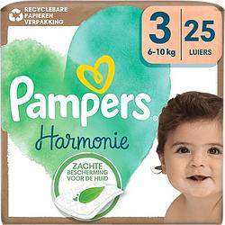 Foto van Pampers harmonie luiers maat 3, 25 luiers, 6kg10kg bij jumbo