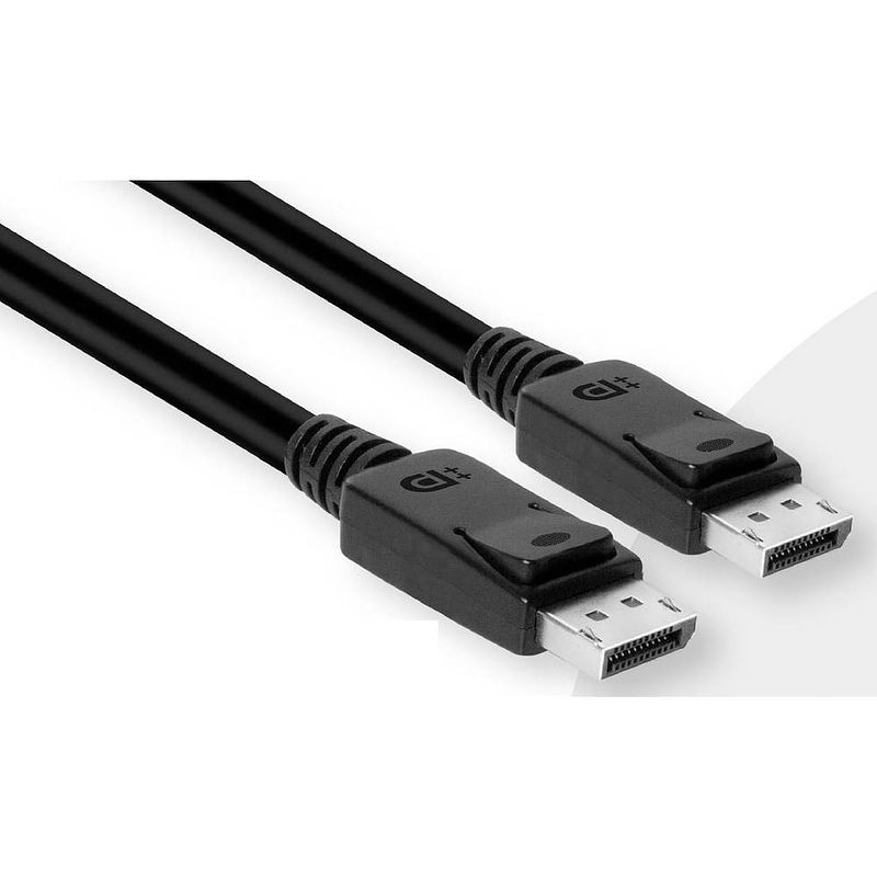 Foto van Club3d displayport aansluitkabel displayport stekker, displayport stekker 1.00 m zwart cac-2067 vlambestendig displayport-kabel