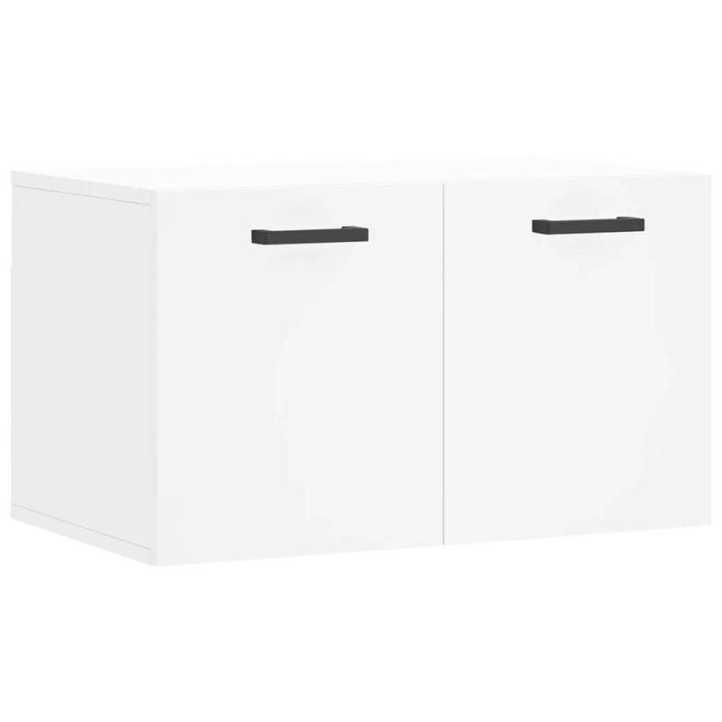 Foto van The living store wandkast - decoratieve witte zwevende kast - 60 x 36.5 x 35 cm