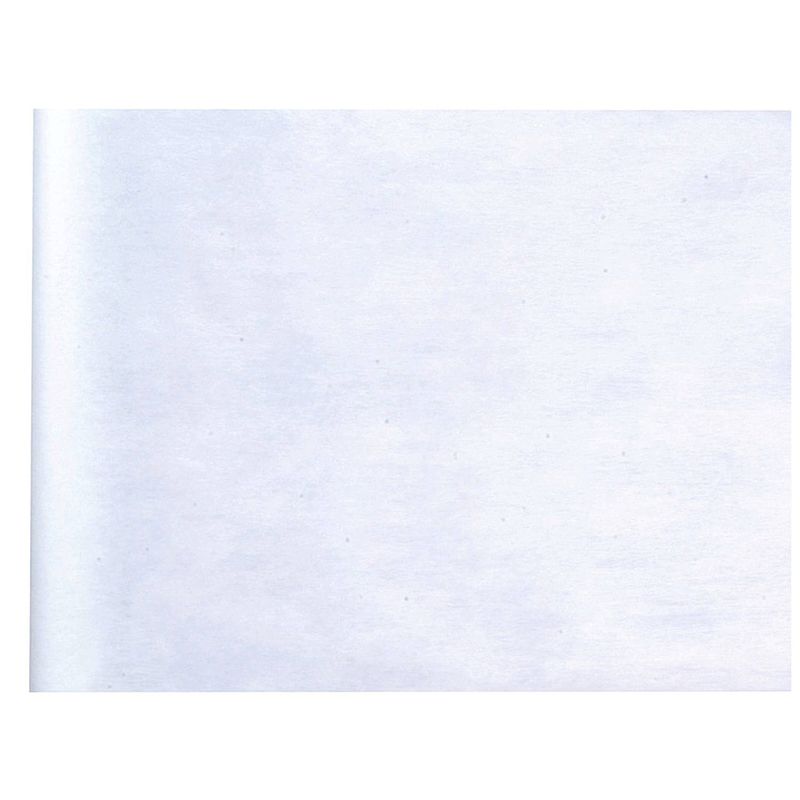 Foto van Tafelloper op rol - wit - 30 cm x 10 m - non woven polyester - feesttafelkleden