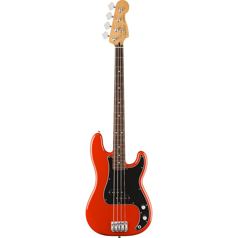 Foto van Fender player ii precision bass rw coral red elektrische basgitaar