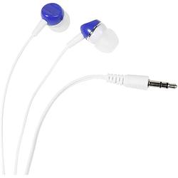 Foto van Vivanco sr 3 blue in ear oordopjes kabel wit, blauw