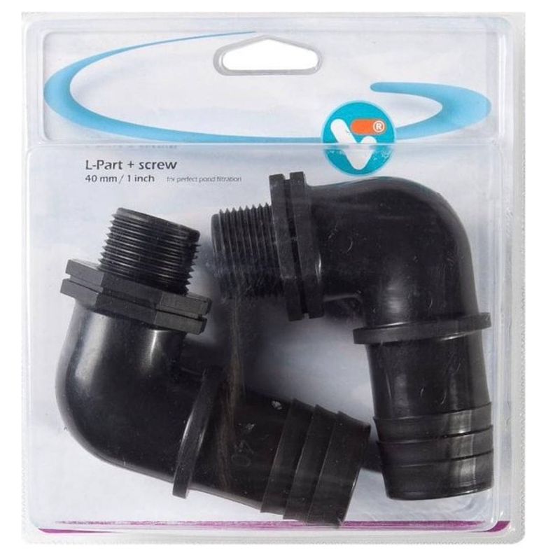 Foto van Vt - l-part met screw 40 mm / 1 inch vijveraccesoires