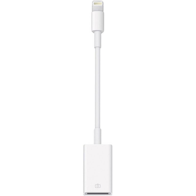 Foto van Apple apple ipad/iphone/ipod adapter [1x apple dock-stekker lightning - 1x usb 2.0 bus a] 10.00 cm wit