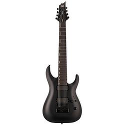 Foto van Esp ltd deluxe h-1008 baritone evertune black satin 8-snarige elektrische gitaar