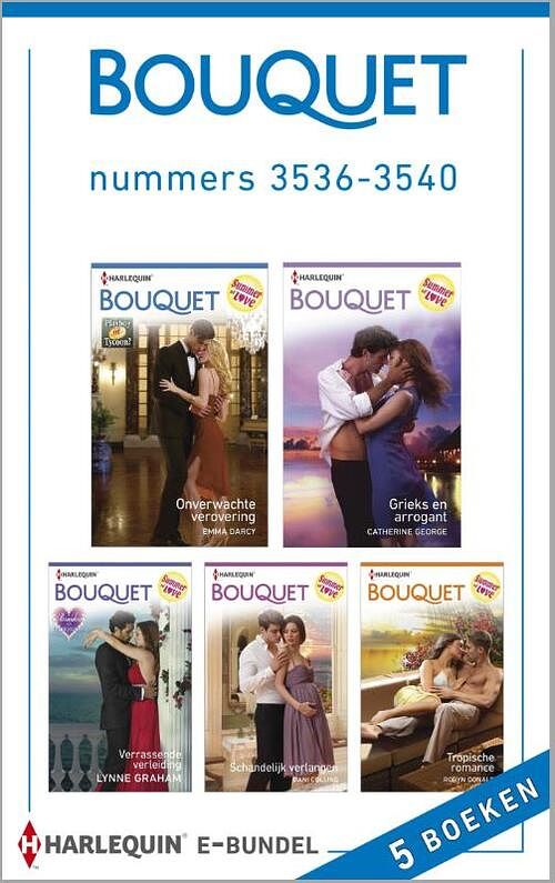 Foto van Bouquet e-bundel nummers 3536-3540 (5-in-1) - catherine george - ebook (9789402504484)