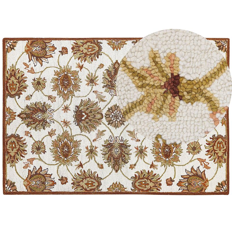 Foto van Beliani ezine - vintage-beige-wol