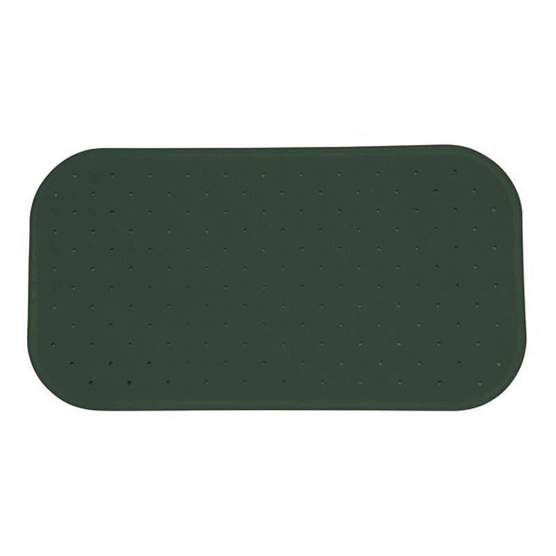 Foto van Msv douche/bad anti-slip mat badkamer - rubber - groen - 36 x 65 cm - badmatjes