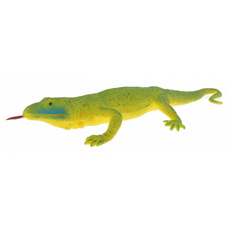 Foto van Toi-toys reptiel soft touch varaan 20 cm groen