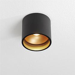 Foto van Lamponline plafondlamp orleans ø 11 cm h 10 cm zwart-goud