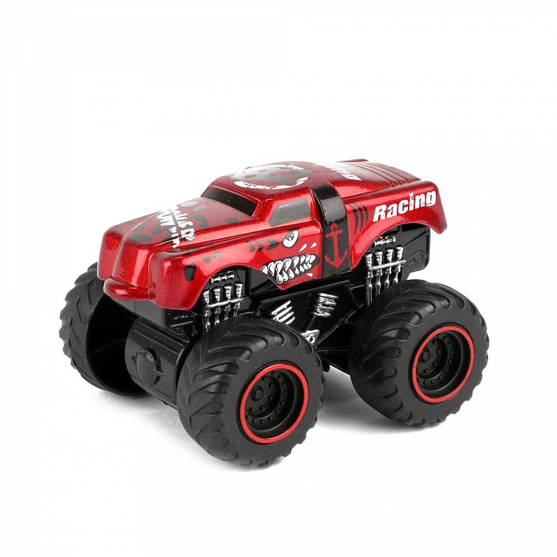 Foto van Toi-toys monstertruck metal junior staal rood/zwart 2-delig