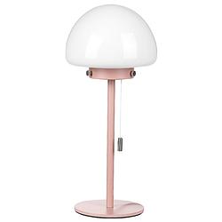 Foto van Beliani moruga - tafellamp-roze-glas