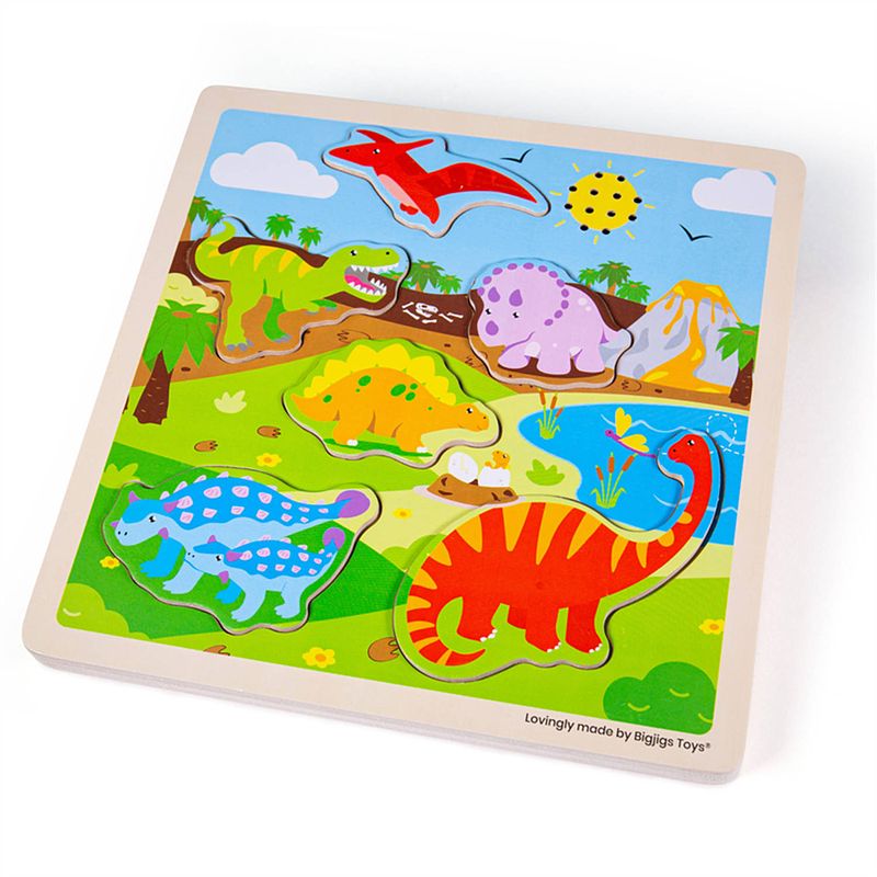 Foto van Bigjigs sound puzzle - dinosaur