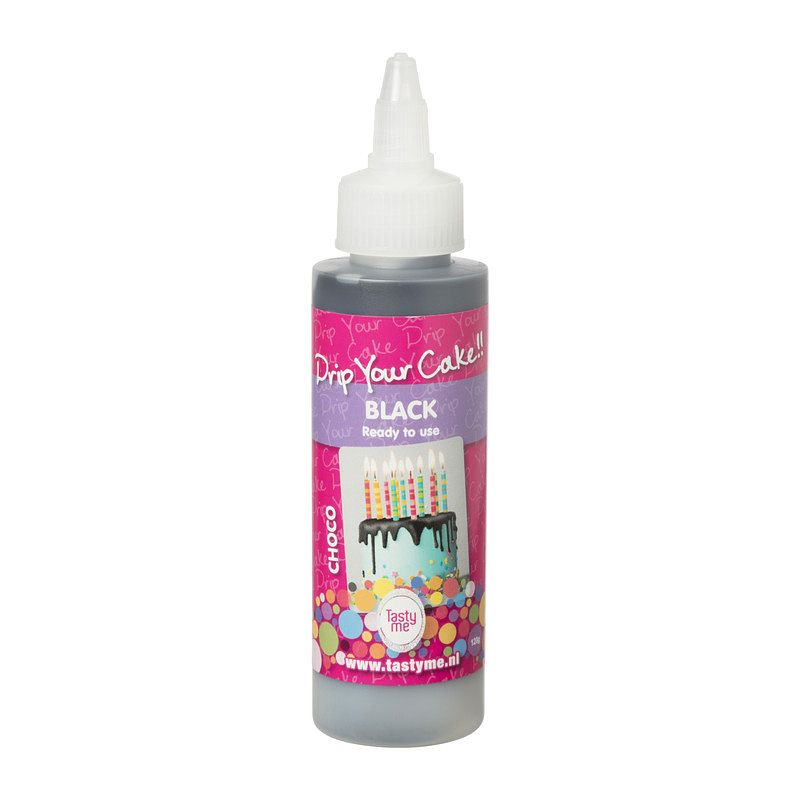 Foto van Tasty me drip your cake - zwart - 125 g