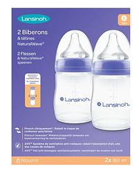 Foto van Lansinoh natural waves drinkflessen 160ml