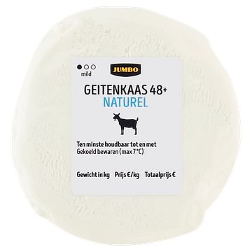 Foto van Jumbo geitenkaas 48+ naturel ca. 125g