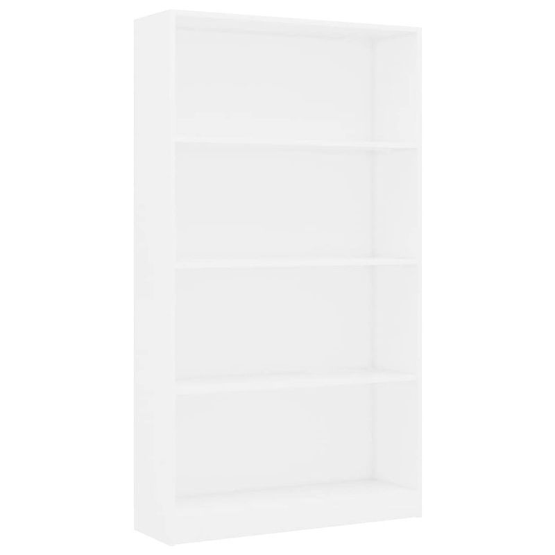 Foto van The living store boekenkast - wit - bewerkt hout - 80 x 24 x 142 cm