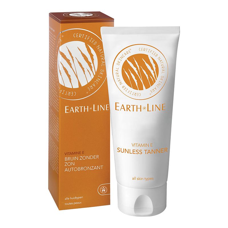 Foto van Earth line vitamine e bruin zonder zon crème