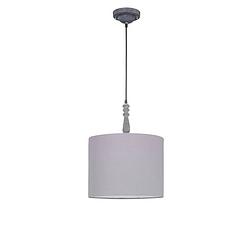 Foto van Authentieke hanglamp hood - aluminium - grijs