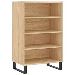 Foto van Vidaxl hoge kast 57x35x90 cm bewerkt hout sonoma eikenkleurig