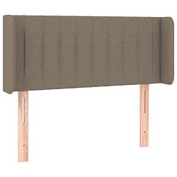 Foto van Vidaxl hoofdbord met randen 83x16x78/88 cm stof taupe