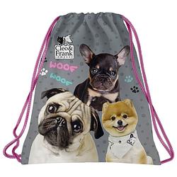 Foto van Cleo & frank gymbag woof woof - 41 x 35 cm - polyester