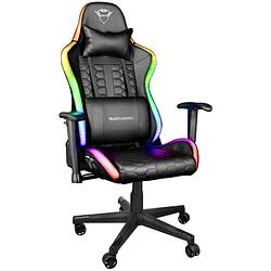 Foto van Trust gxt716 rizza rgb led chair gaming stoel zwart