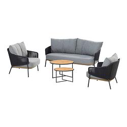 Foto van 4 seasons outdoor ravello loungeset 5-delig - donker grijs