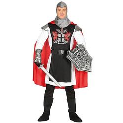 Foto van Carnavalskostuum middeleeuwse ridder met cape voor heren l (52-54) - carnavalskostuums