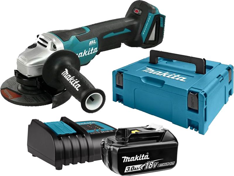 Foto van Makita dga505zj + 3,0 ah accu en lader