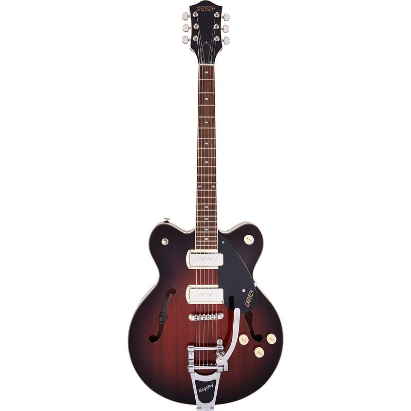 Foto van Gretsch g2622t p90 streamliner centerblock dc forge glow semi-akoestische gitaar