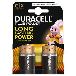 Foto van Duracell plus power c alkaline batterijen - 2 stuks