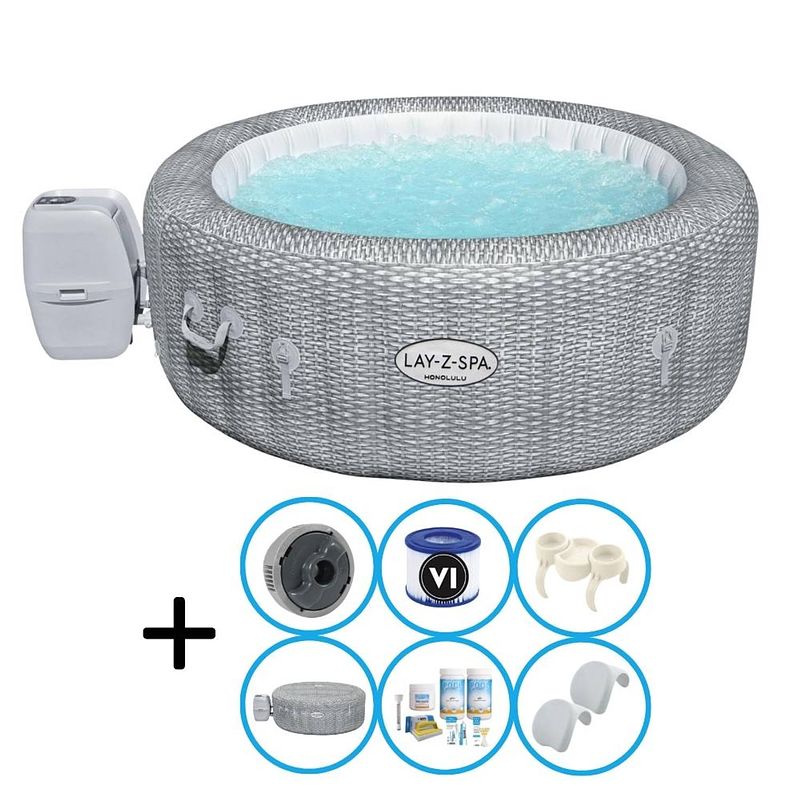 Foto van Bestway - jacuzzi - lay-z-spa - honolulu - inclusief accessoires