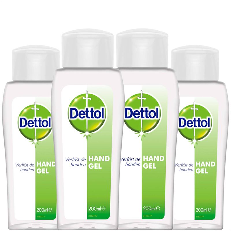 Foto van Dettol handgel - op basis van alcohol - handgel x4