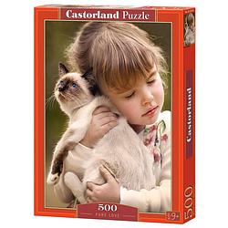 Foto van Castorland legpuzzel pure love 47 cm rood karton 500 stukjes