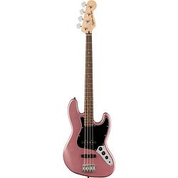 Foto van Squier affinity series jazz bass burgundy mist elektrische basgitaar