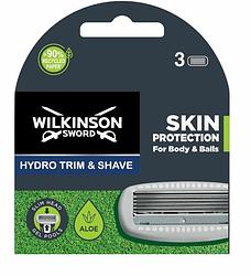 Foto van Wilkinson hydro trim & shave skin body & balls mesjes