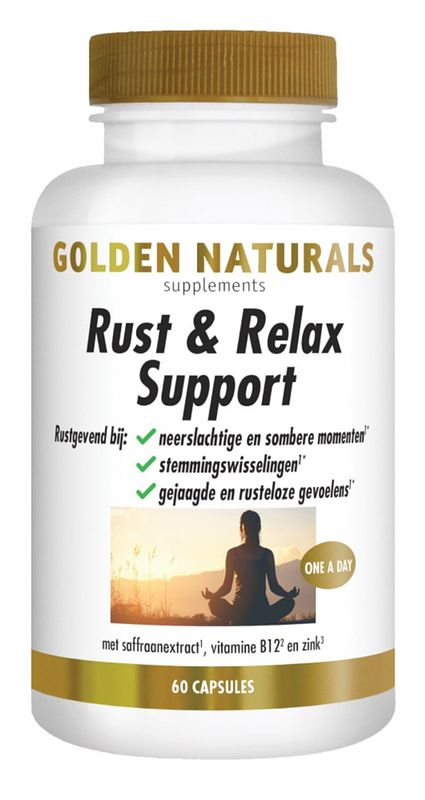 Foto van Golden naturals rust & relax support capsules