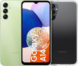 Foto van Samsung galaxy a14 128gb groen 4g + otterbox react back cover transparant