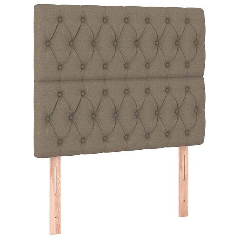 Foto van The living store hoofdbord bedombouw - 90x7x118/128cm - taupe