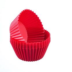 Foto van Westmark muffinvormen siliconen rood ø 7 cm - 6 stuks